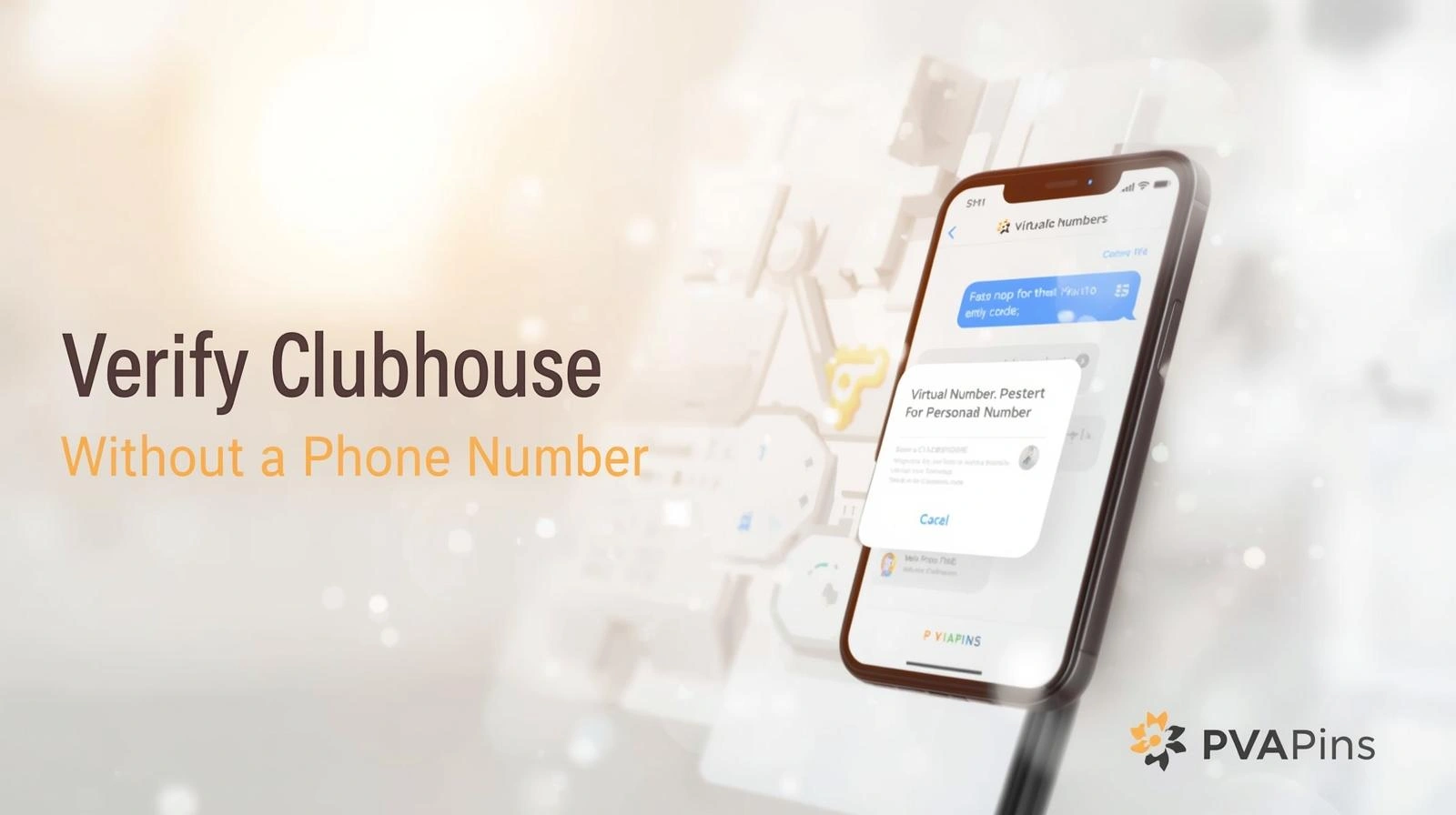 Clubhouse login verification page highlighting alternative sign-in methods without SMS