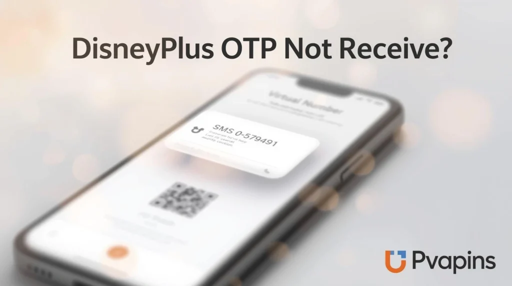 Disney+ OTP not received error on verification screen