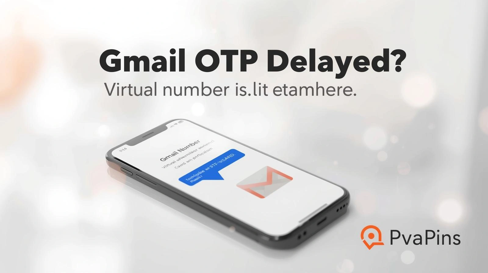Gmail OTP delayed on phone with warning icon, troubleshooting steps to fix fast.