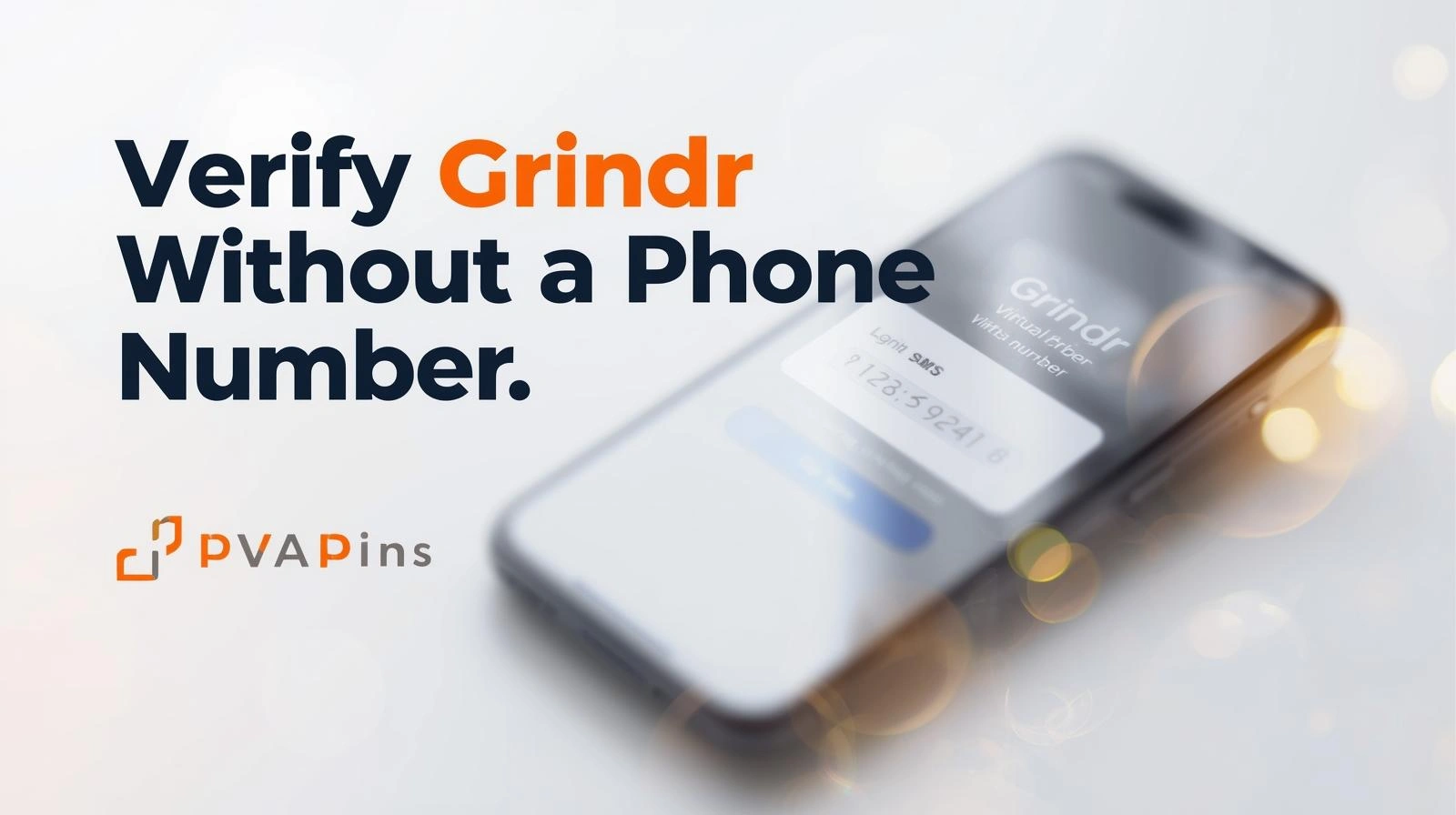 Grindr verification screen showing options to verify without a phone number