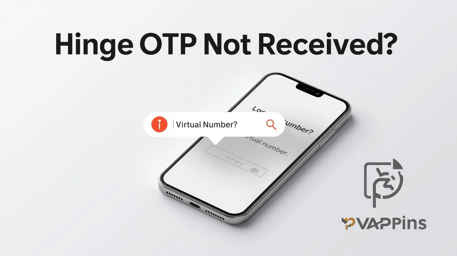 Hinge OTP not received error screen with resend code option