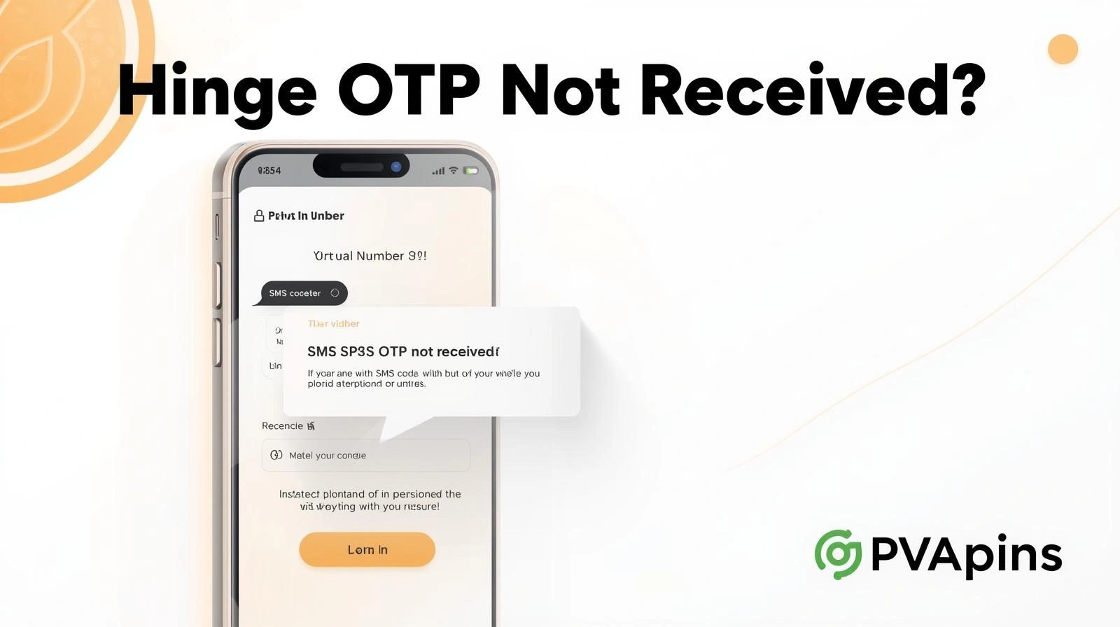 Hinge OTP not received