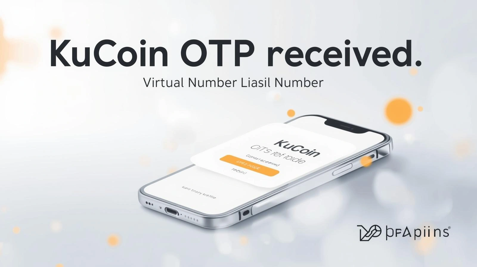 KuCoin security verification screen showing SMSemail OTP entry field