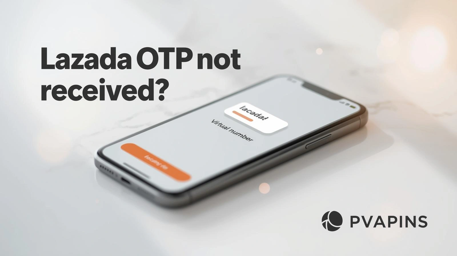 Lazada OTP troubleshooting checklist showing SMS filter and carrier block settings