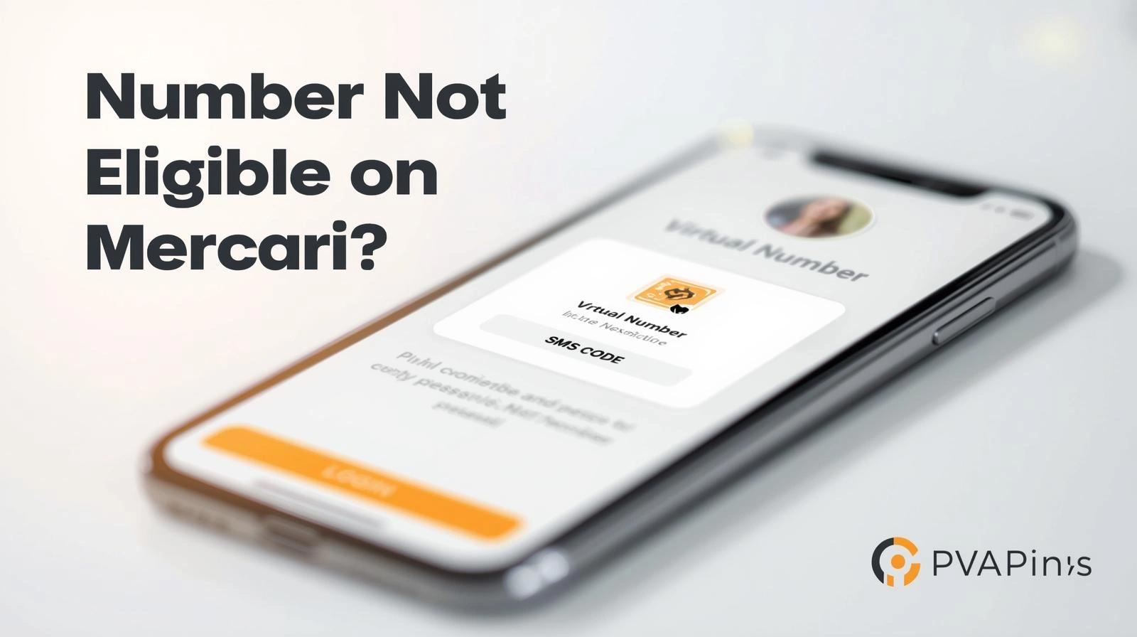 Mercari phone verification error showing “Number Not Eligible” message on screen