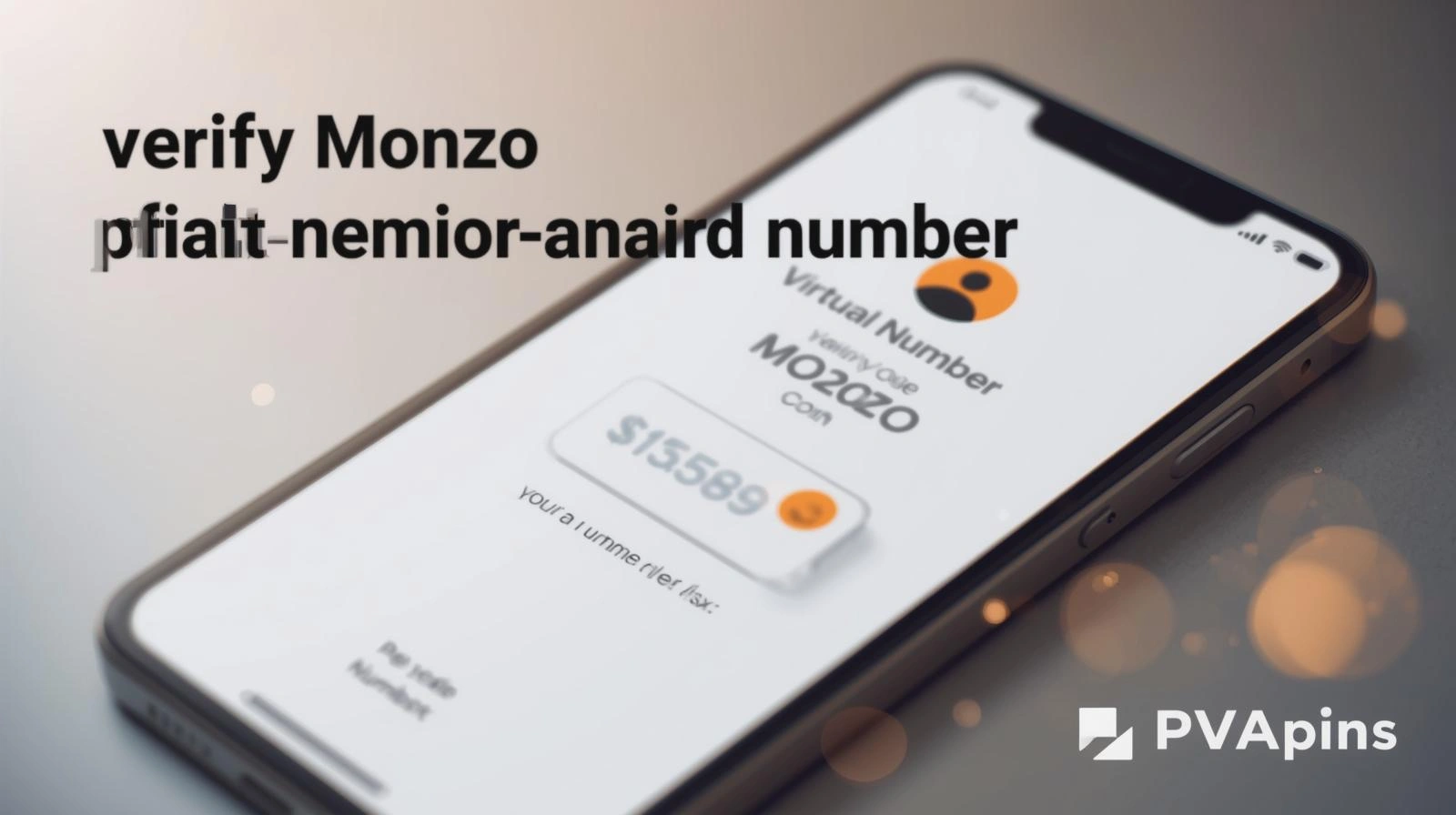 Monzo app identity verification screen asking for mobile number