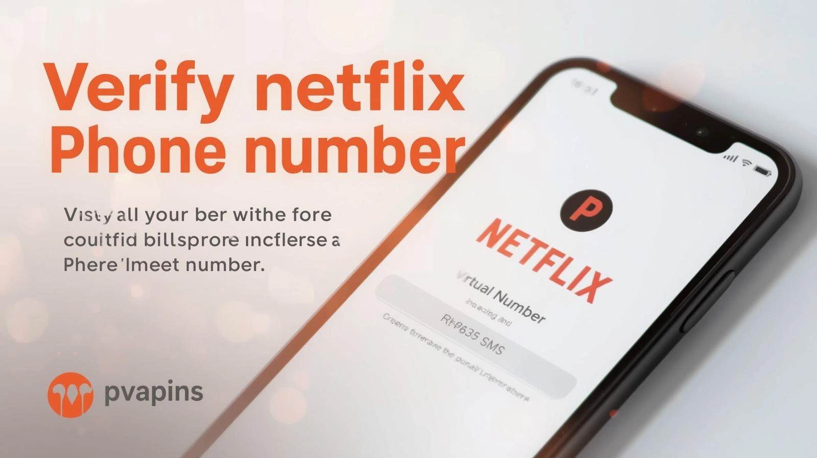 Netflix account verification screen without phone number requirement