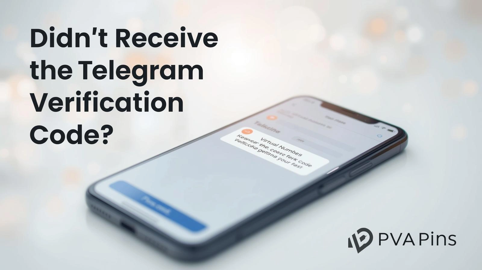 Phone displaying SMS inbox with no Telegram verification code received