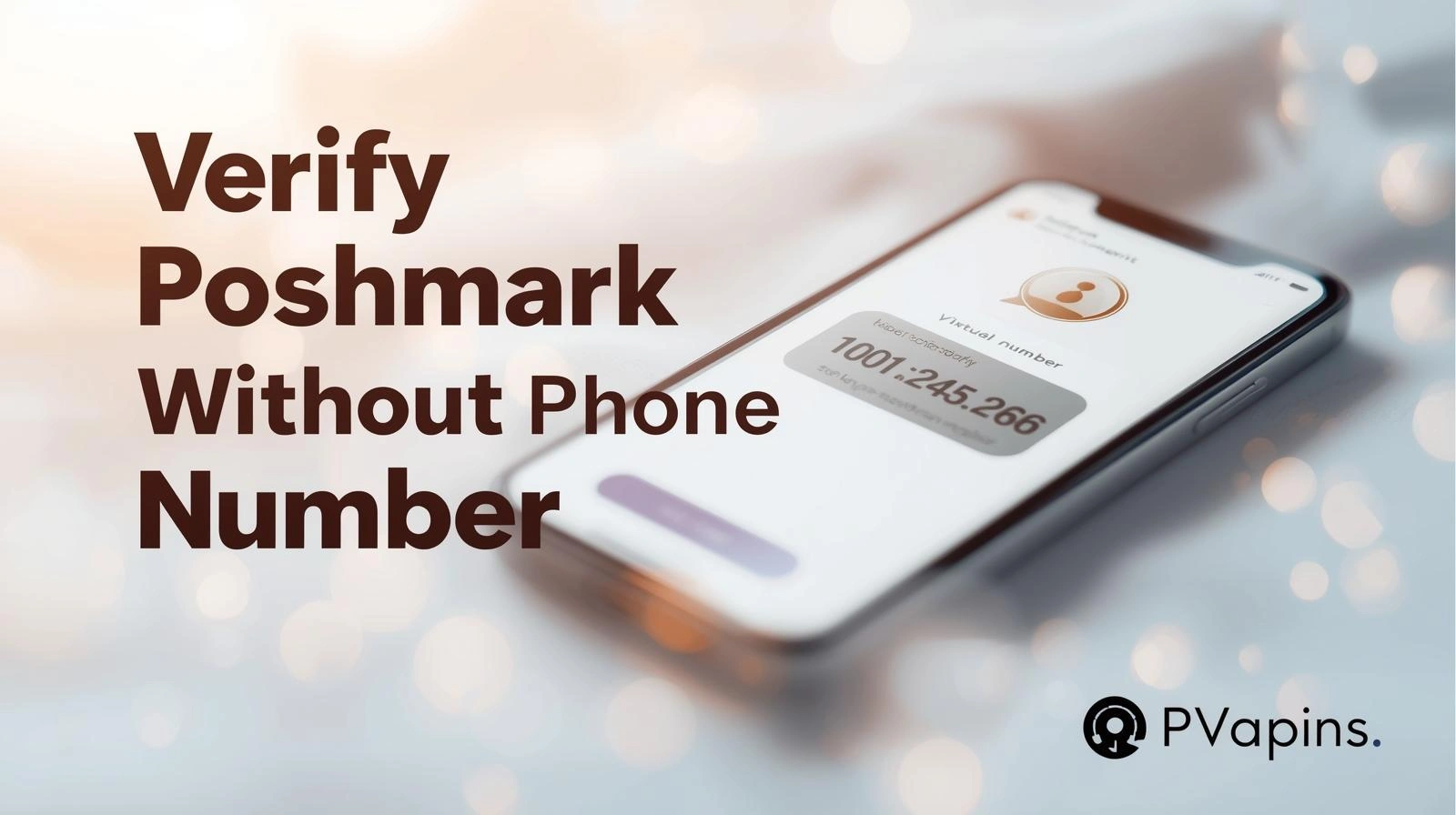 Poshmark verification screen showing email option without phone number