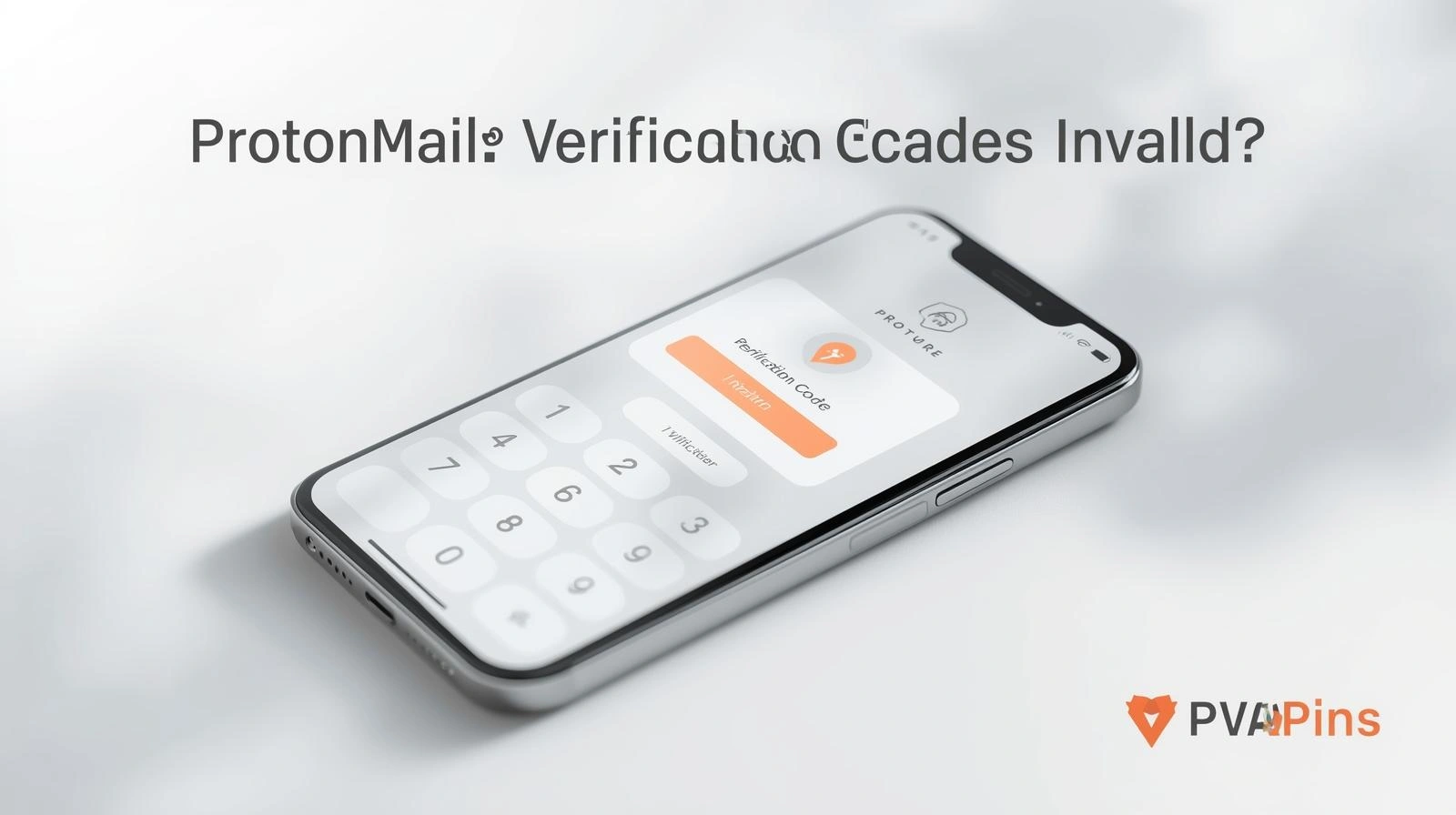 ProtonMail Verification Code Invalid