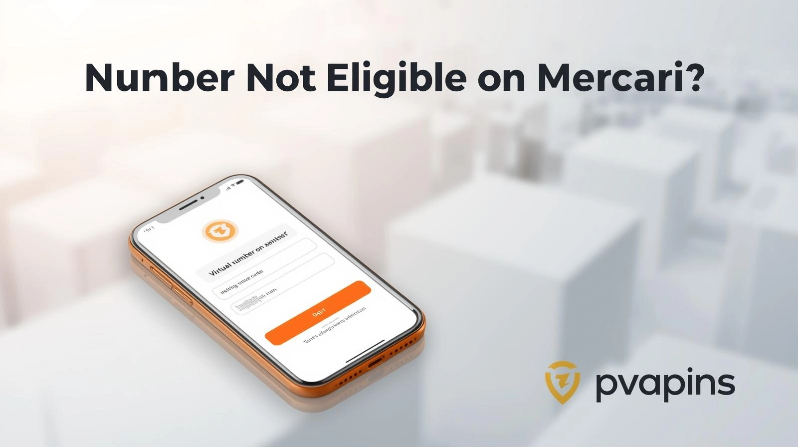 Screenshot of Mercari app SMS verification failure for ineligible phone number