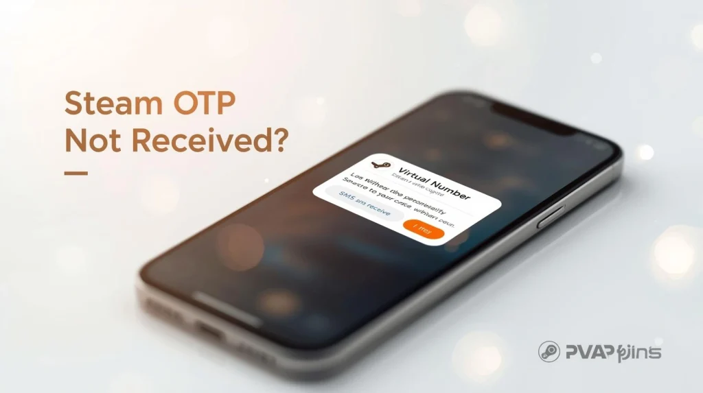 Steam OTP not received error screen with Steam Guard login prompt