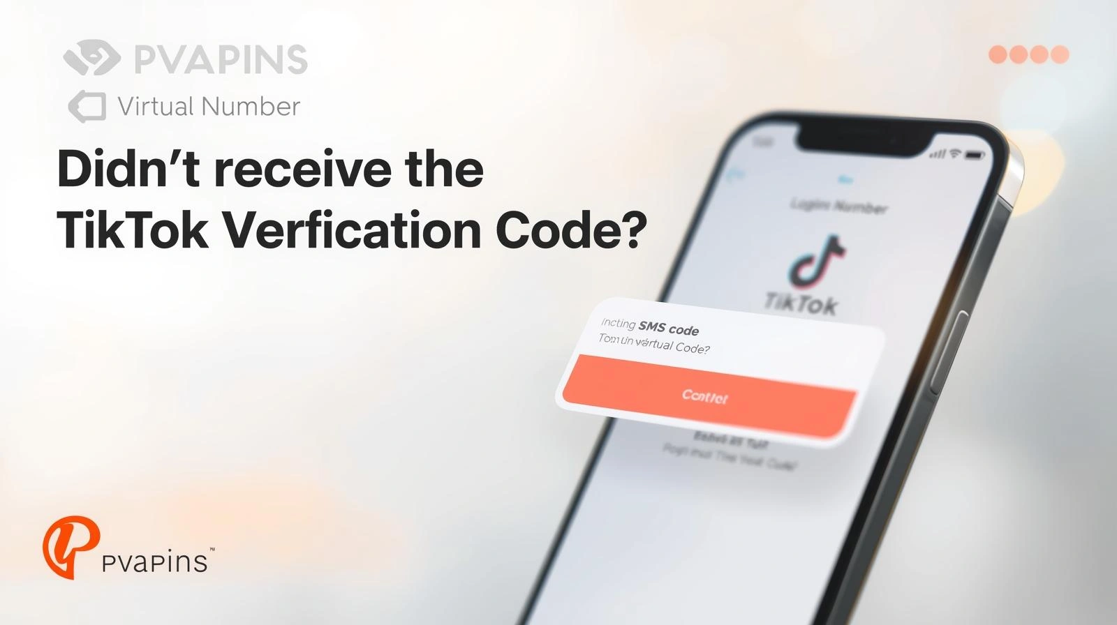 Steps to fix TikTok SMS or email verification code issues