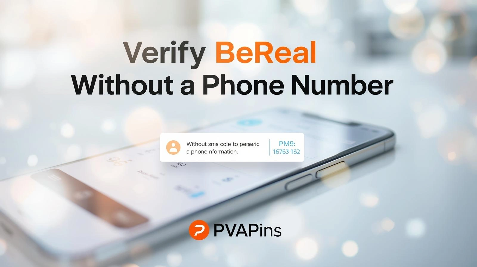 Steps to verify a BeReal account using alternative login methods