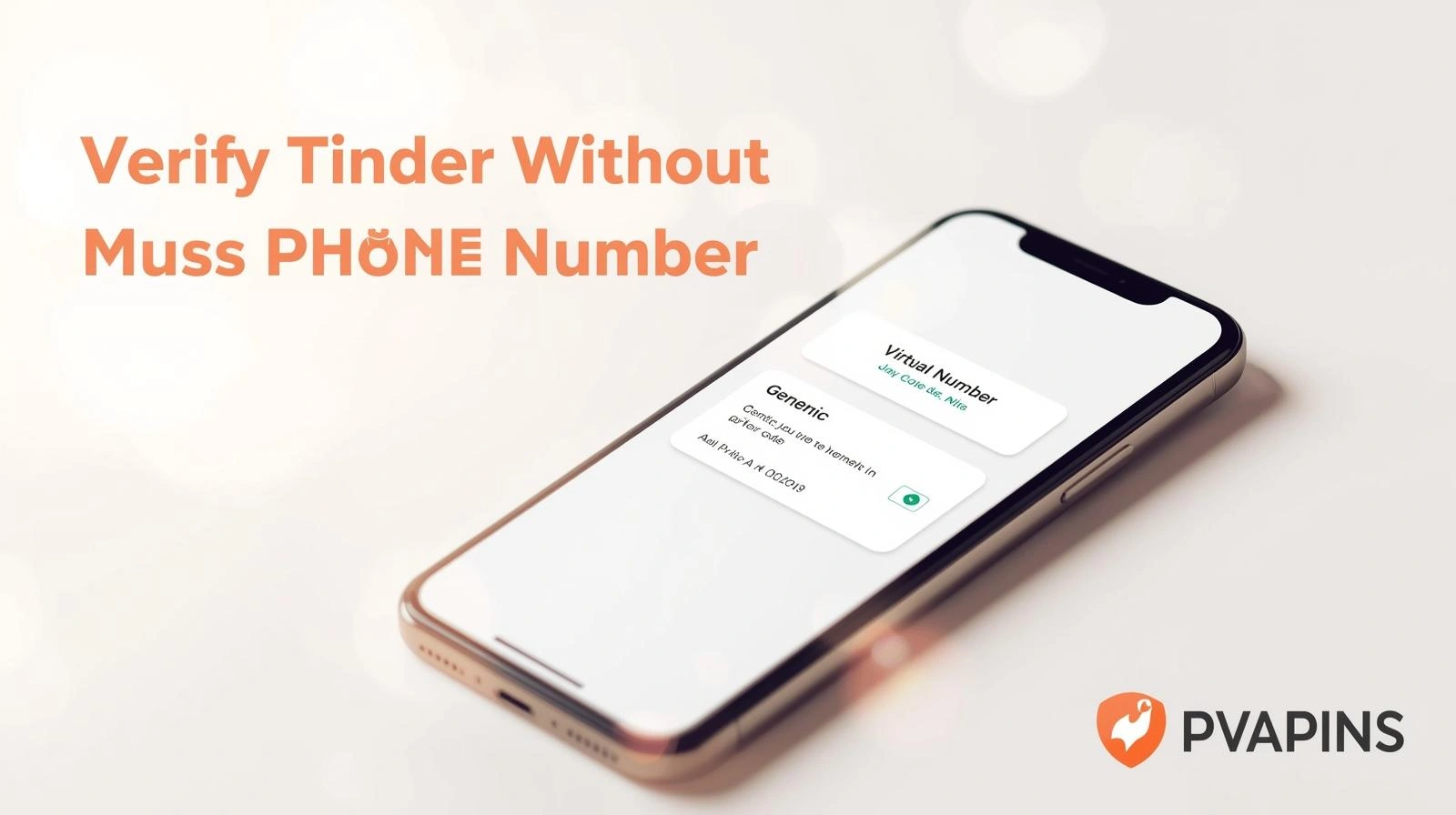 Tinder verification screen showing options without phone number