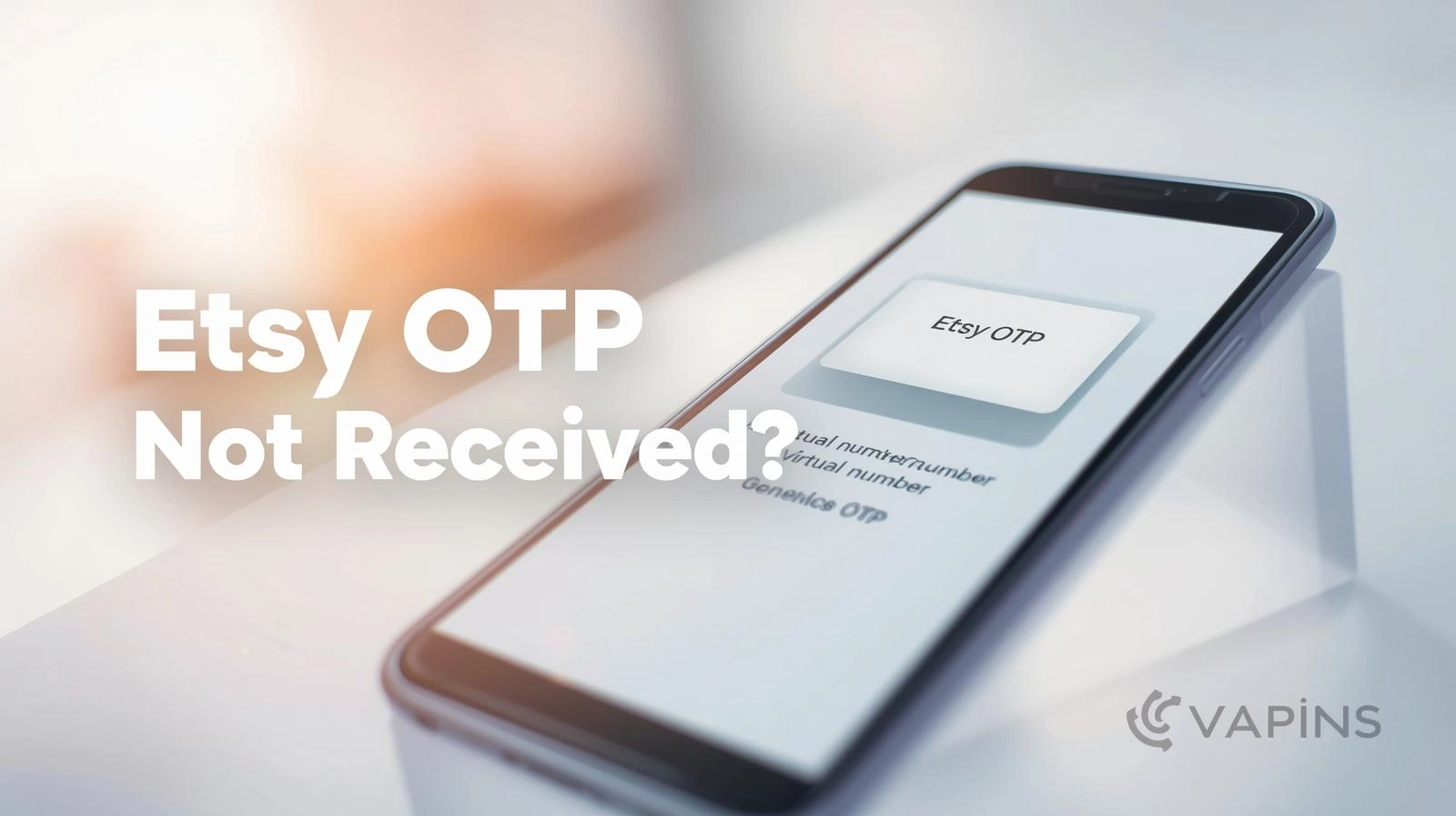 Troubleshooting steps for missing Etsy OTP via SMS or email verification