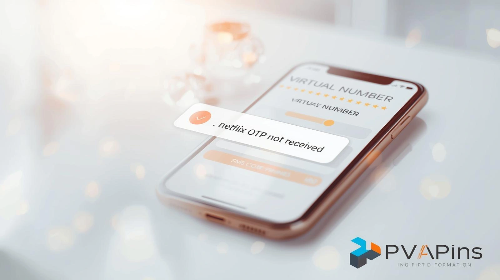 User checking SMS inbox for Netflix verification code on a smartphone