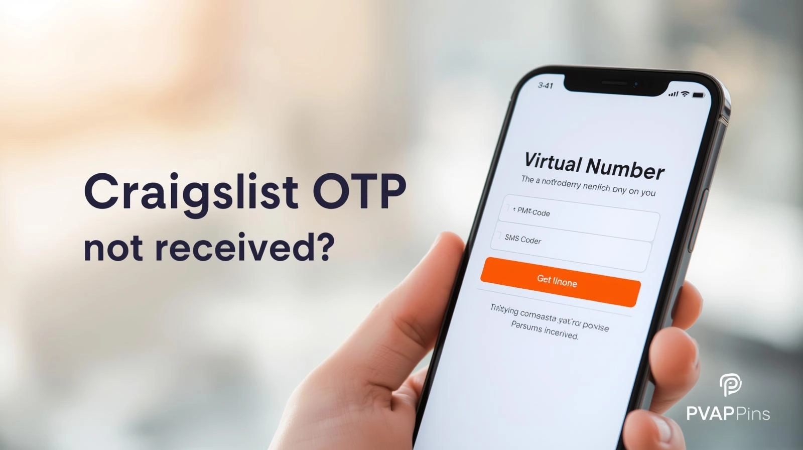 User checking SMS spam and blocked messages to find missing Craigslist OTP