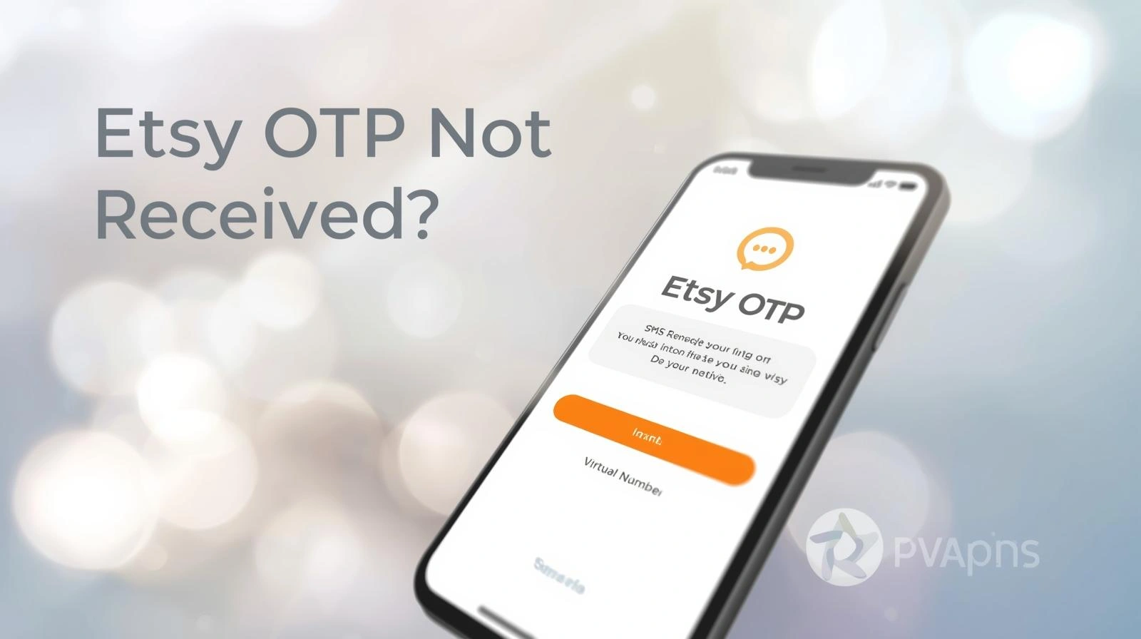 User checking phone messages for Etsy verification OTP code