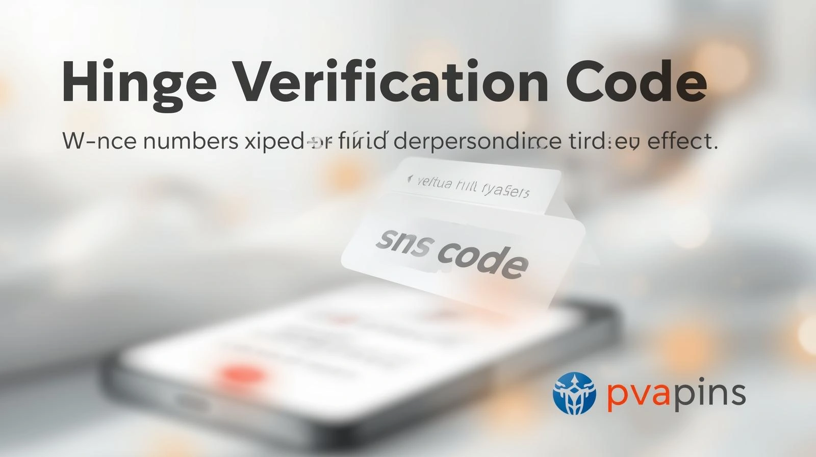 User entering a verification code in the Hinge app on a smartphone