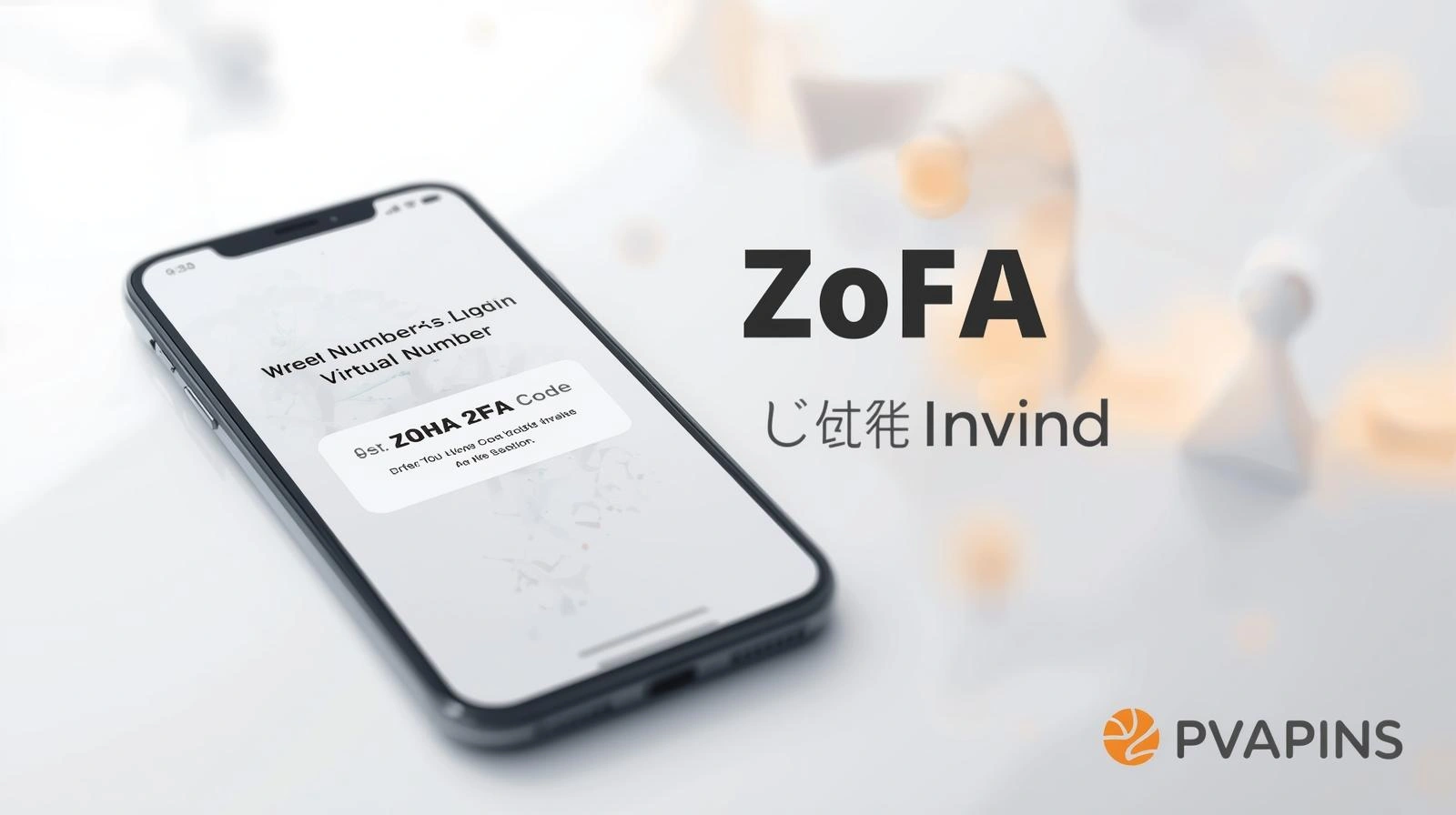 User entering authentication code for Zoho two-factor verification