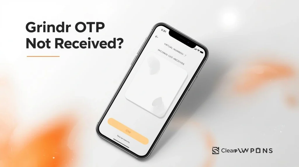 User troubleshooting Grindr OTP issue by checking SMS inbox and network signal