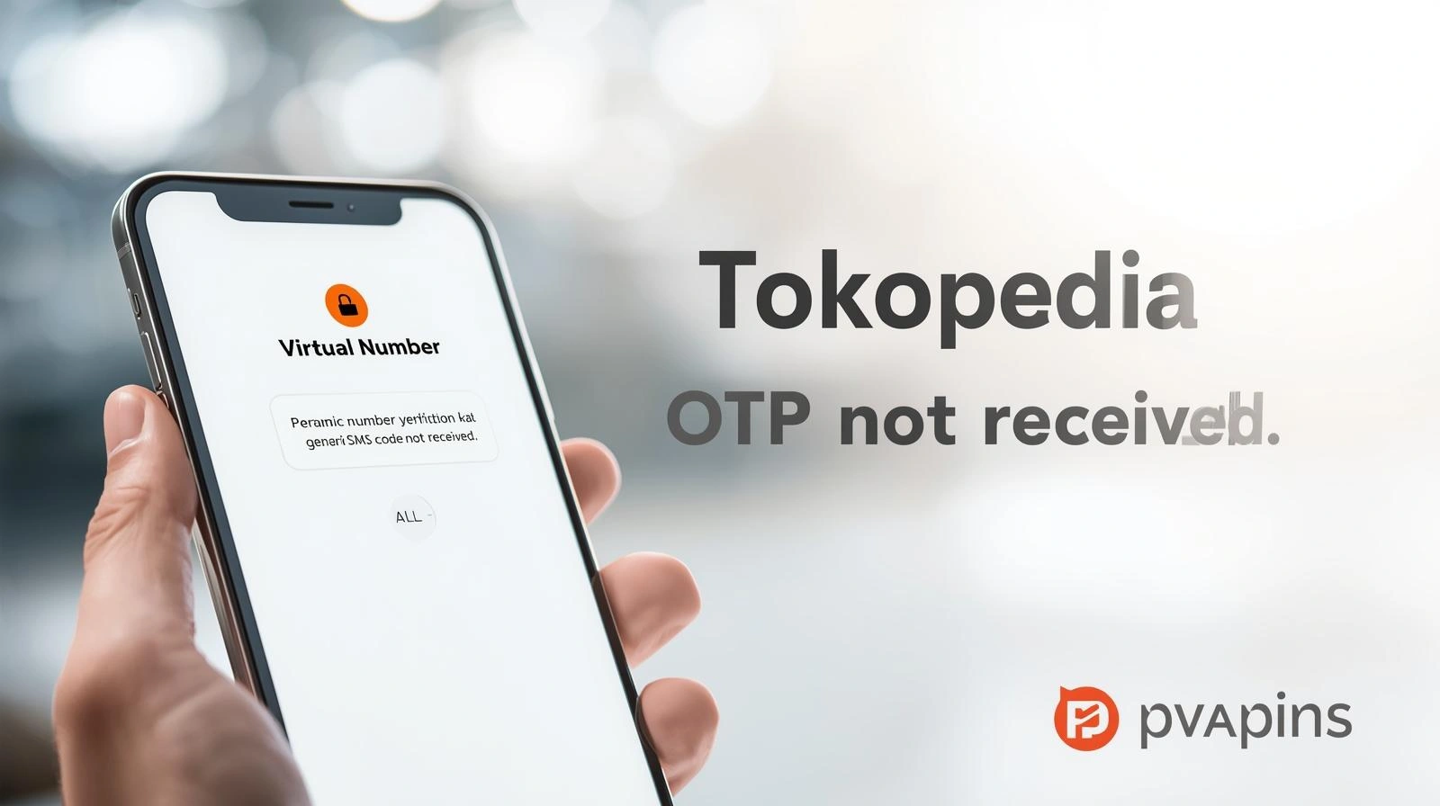 User waiting for Tokopedia OTP SMS code that never arrives
