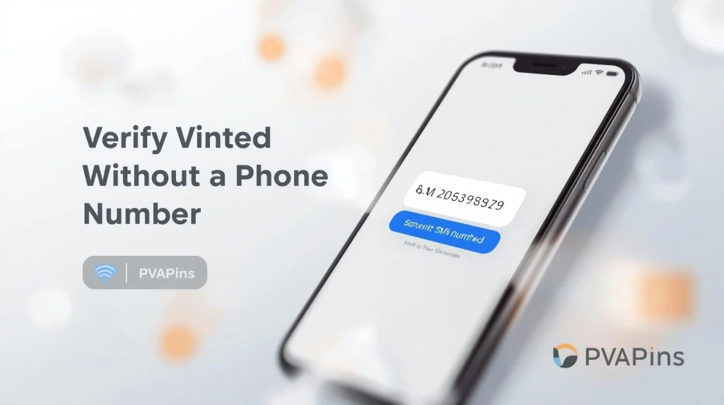 Vinted verification screen showing email confirmation option