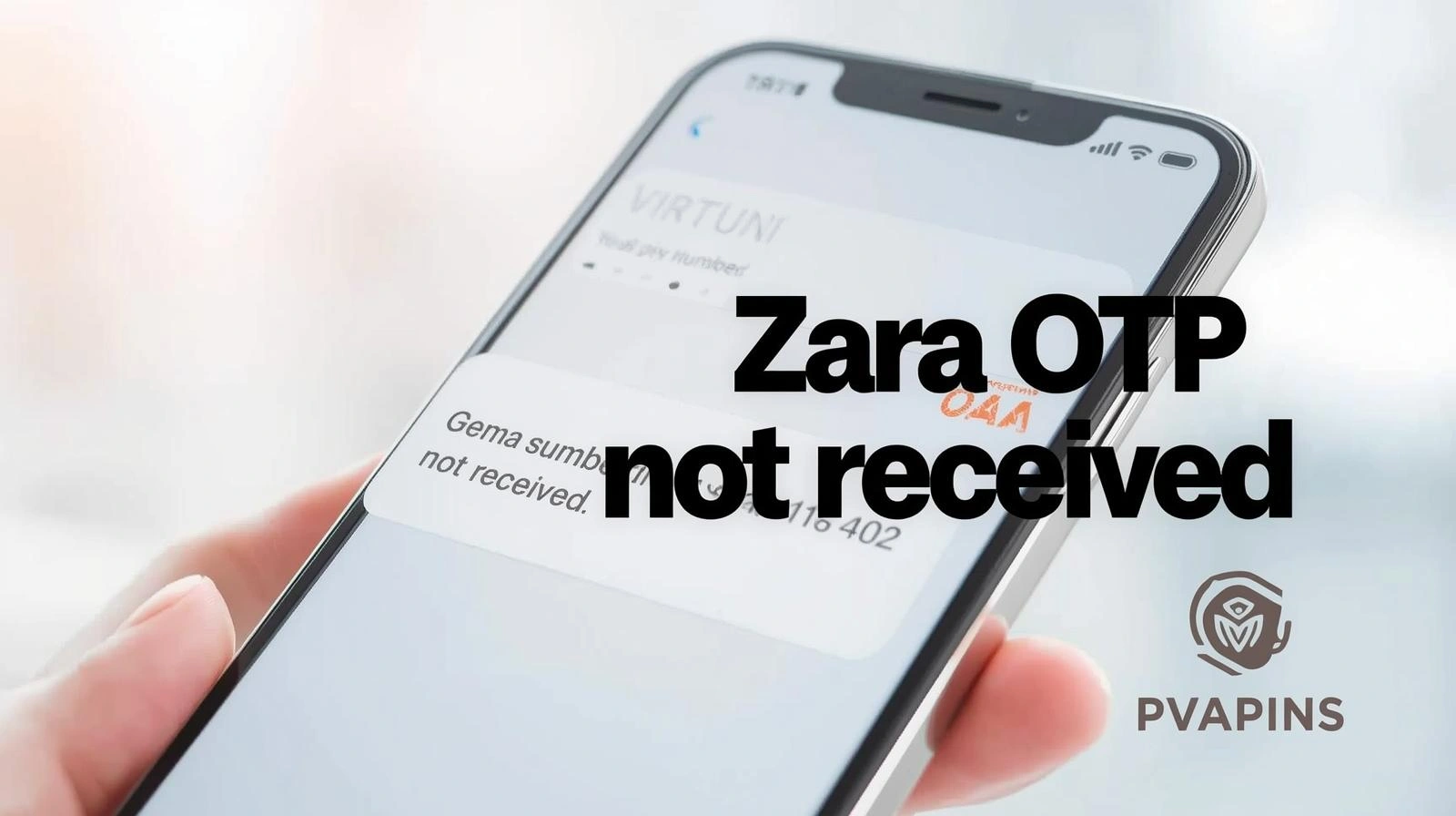 Zara OTP not received error message on phone verification screen