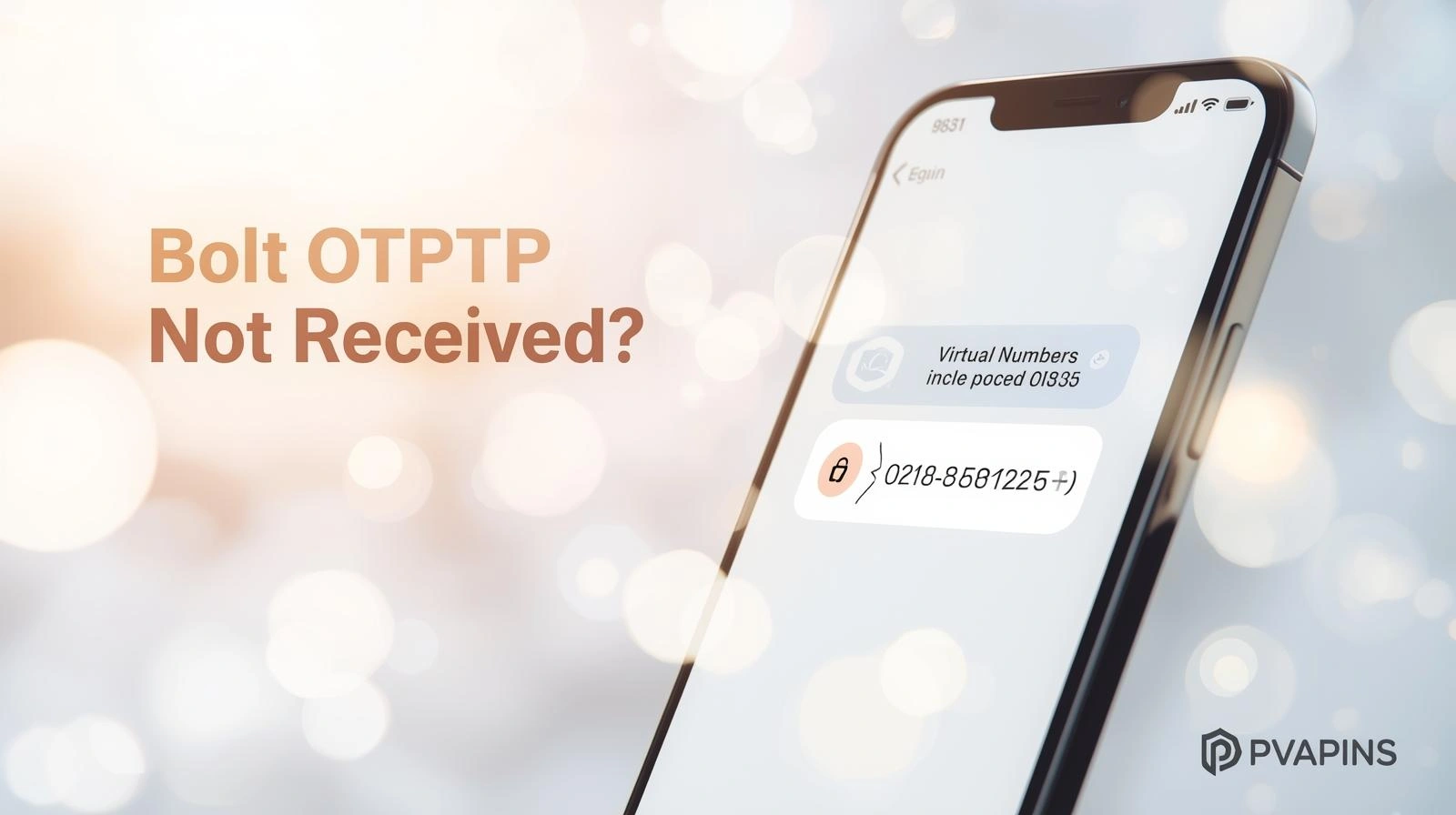Bolt OTP not received error message on login screen