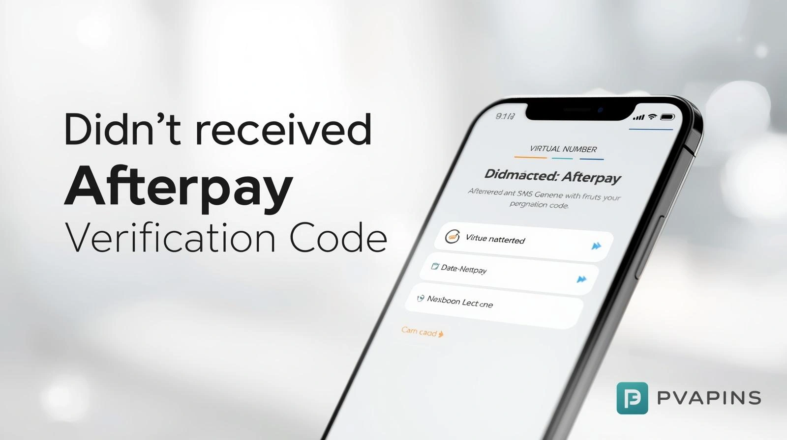 Didn't receive the Afterpay Verification Code