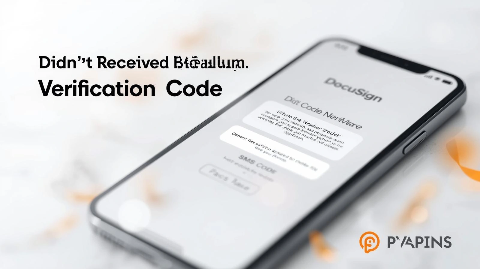 DocuSign login screen with verification code not received error