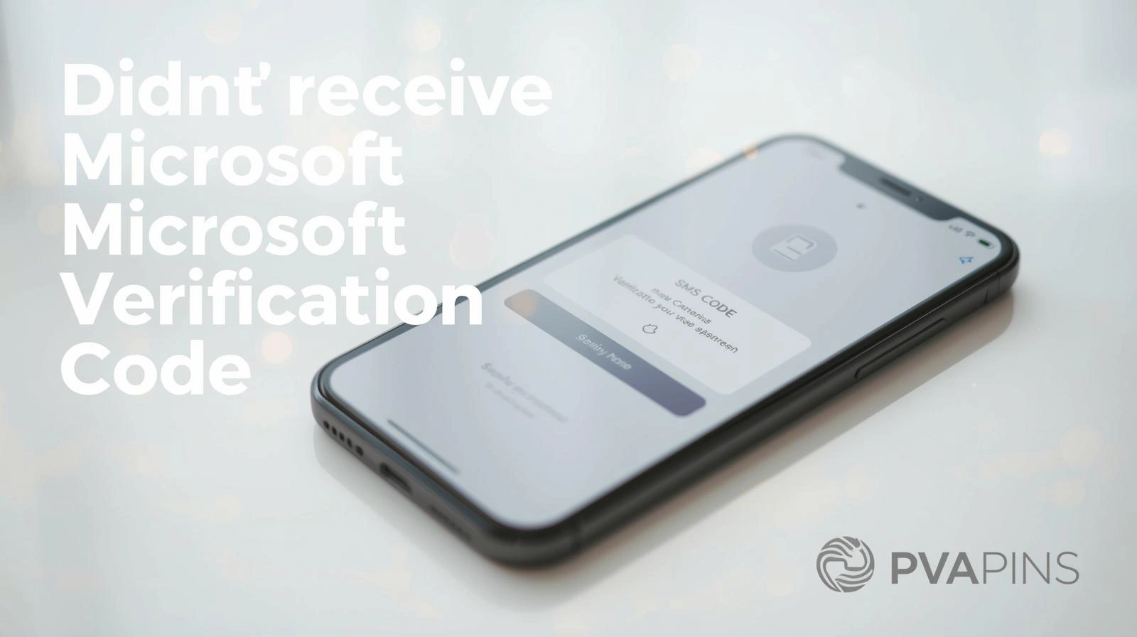 Error message showing Microsoft verification code not arriving