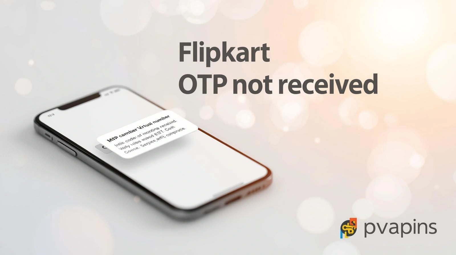 Flipkart OTP not received error on mobile number verification screen