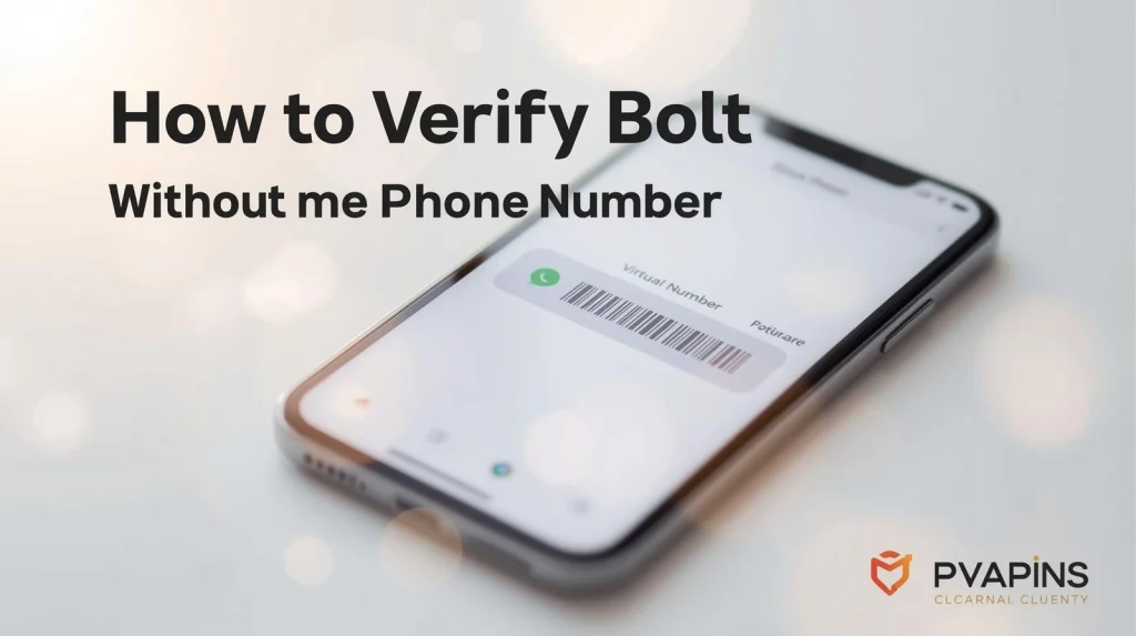 Guide showing Bolt account verification without SMS or phone number