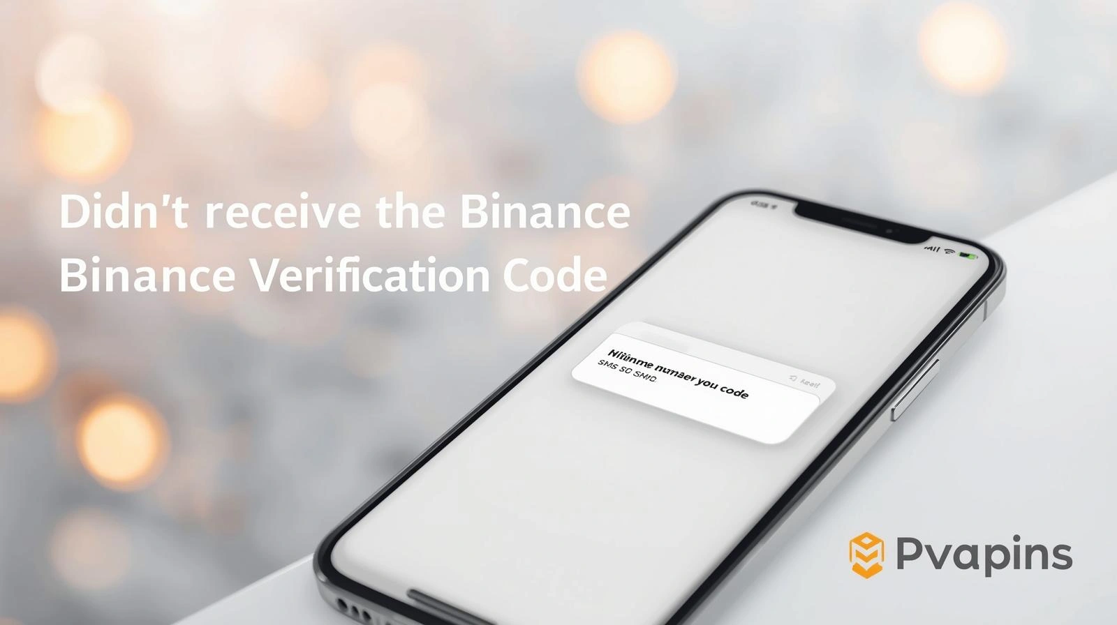 Illustration of Binance verification code not received with SMS and login troubleshooting