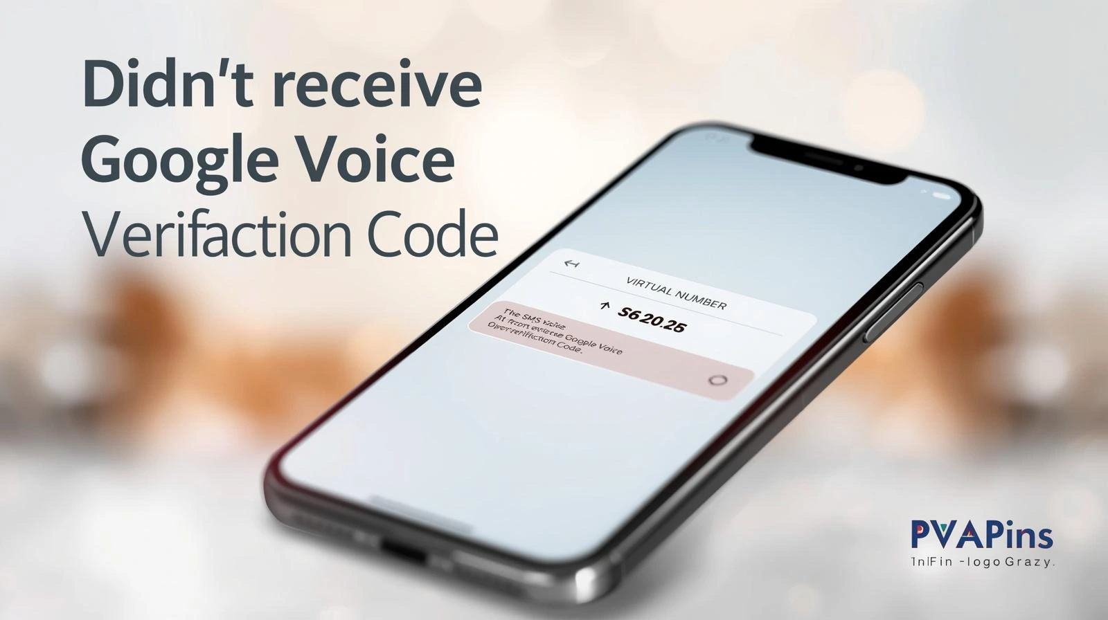 Illustration of Google Voice verification issue and steps to fix missing code