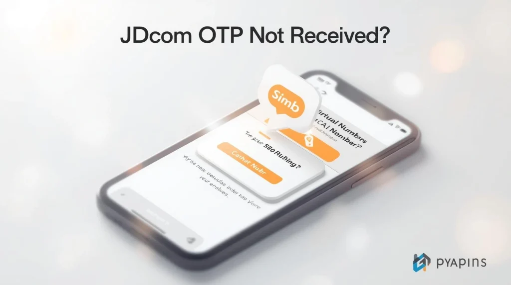 JD.com account verification page showing resend OTP option