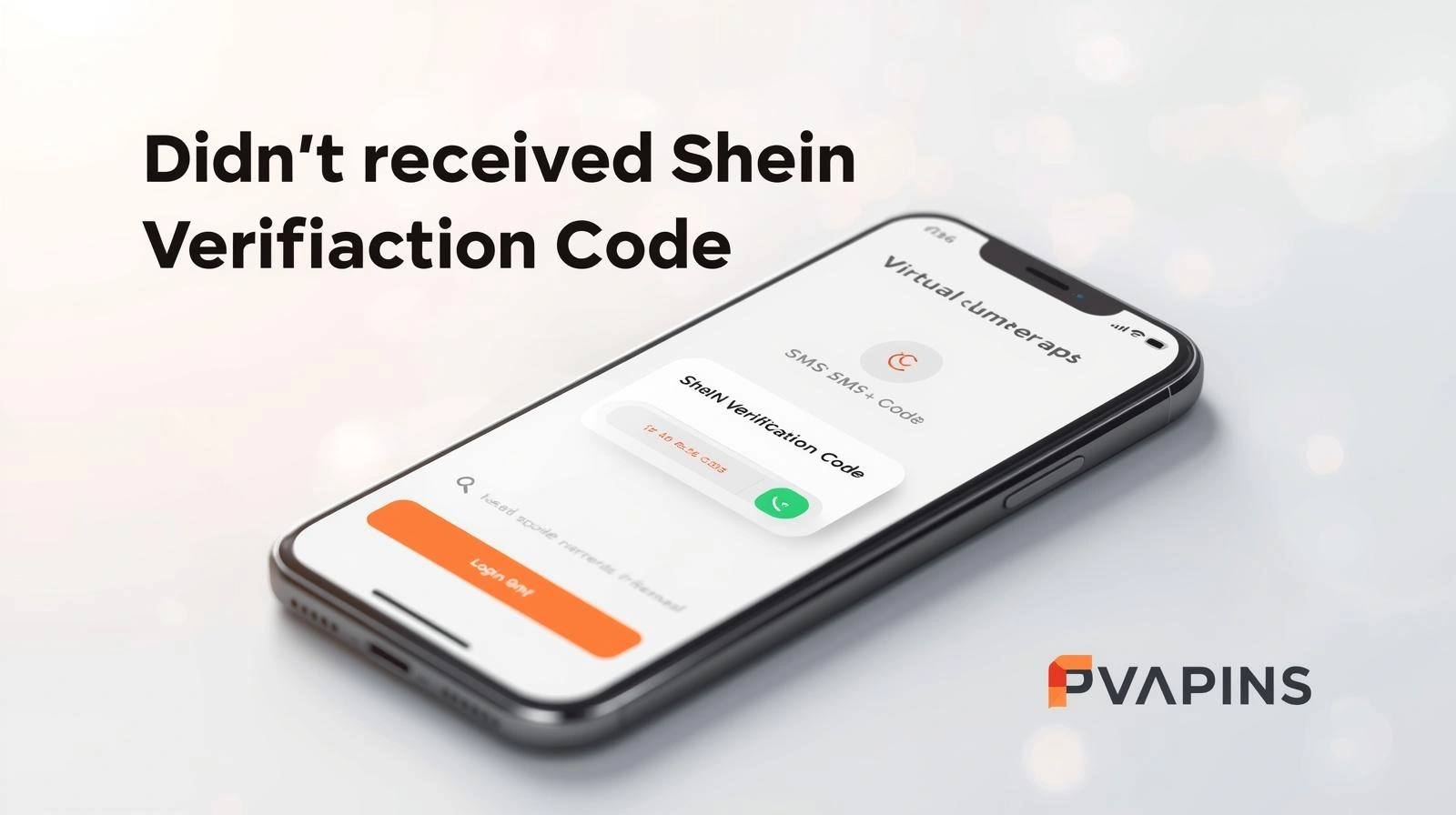 Mobile login issue showing Shein verification code not received message