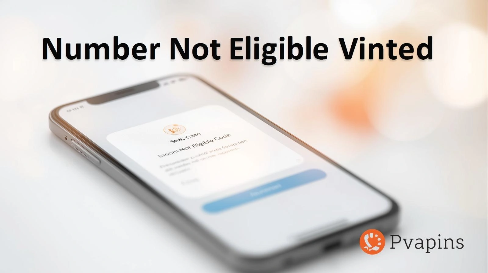Number Not Eligible on Vinted