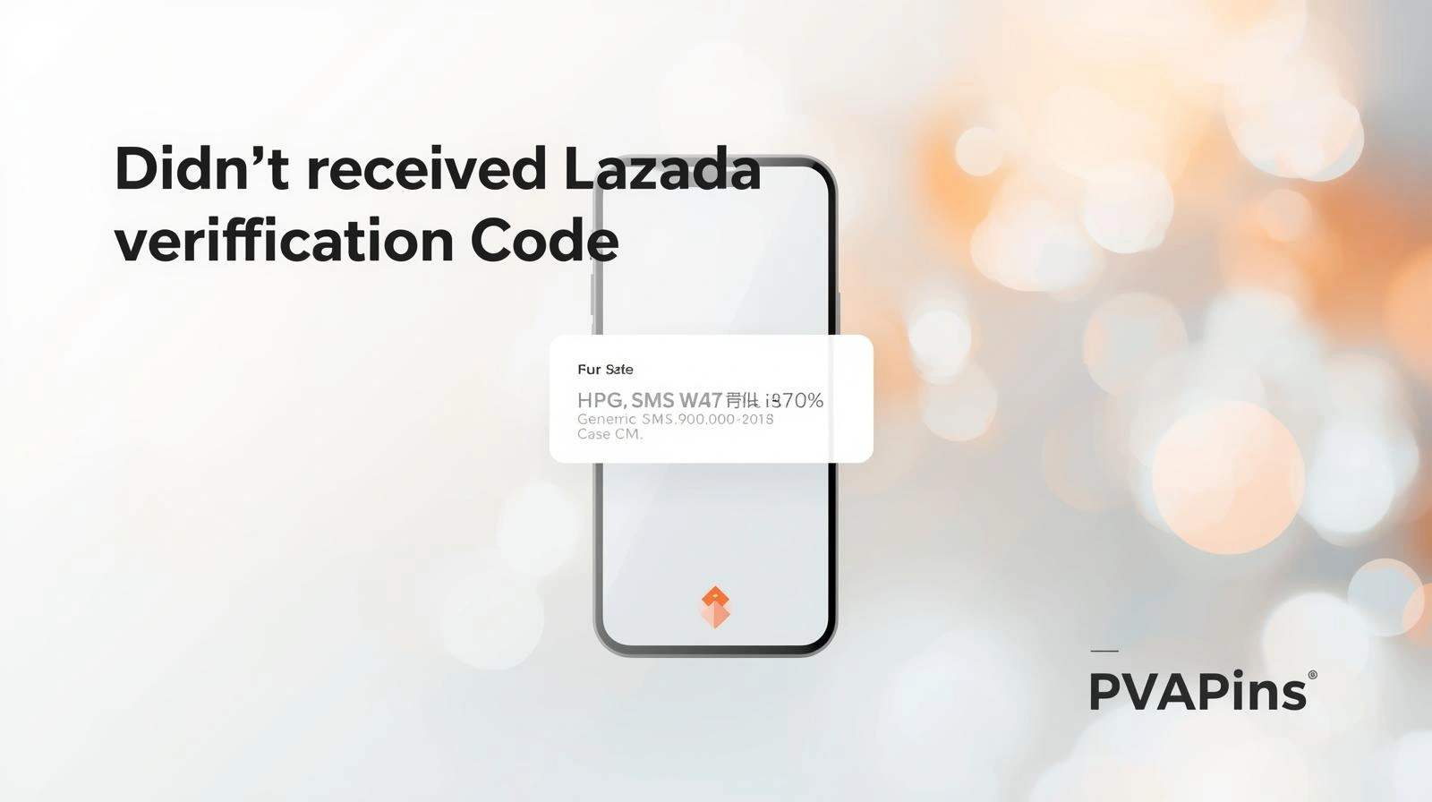 Person checking phone for missing Lazada verification code