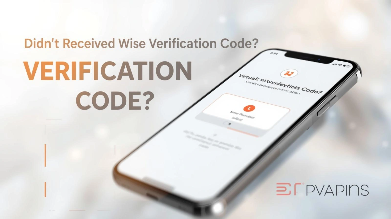 Person checking phone for missing Wise verification code