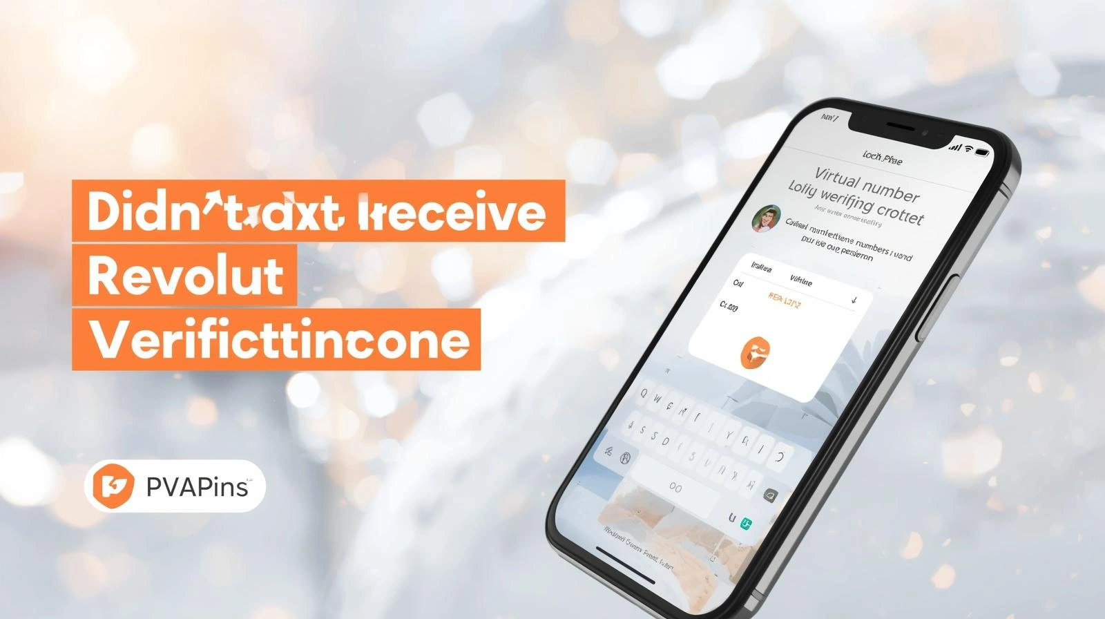 Person holding a mobile phone on the Revolut login verification screen, looking for solutions after not receiving a security code.
