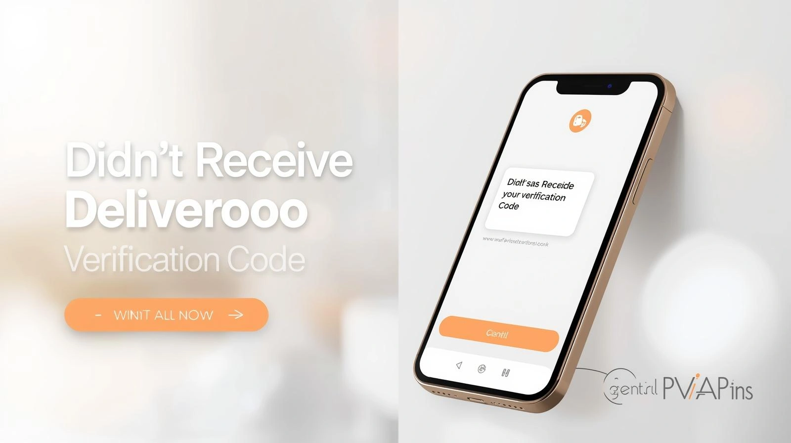 Person looking at phone while waiting for a Deliveroo verification code message