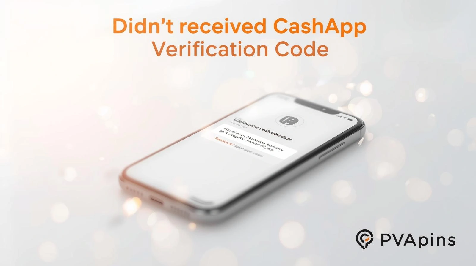 Phone screen showing missing Cash App verification code message with troubleshooting icons