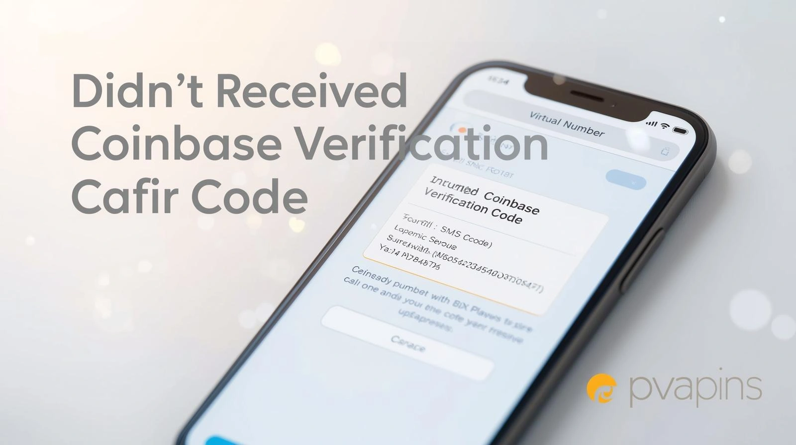 Phone showing missing Coinbase verification code during login attempt