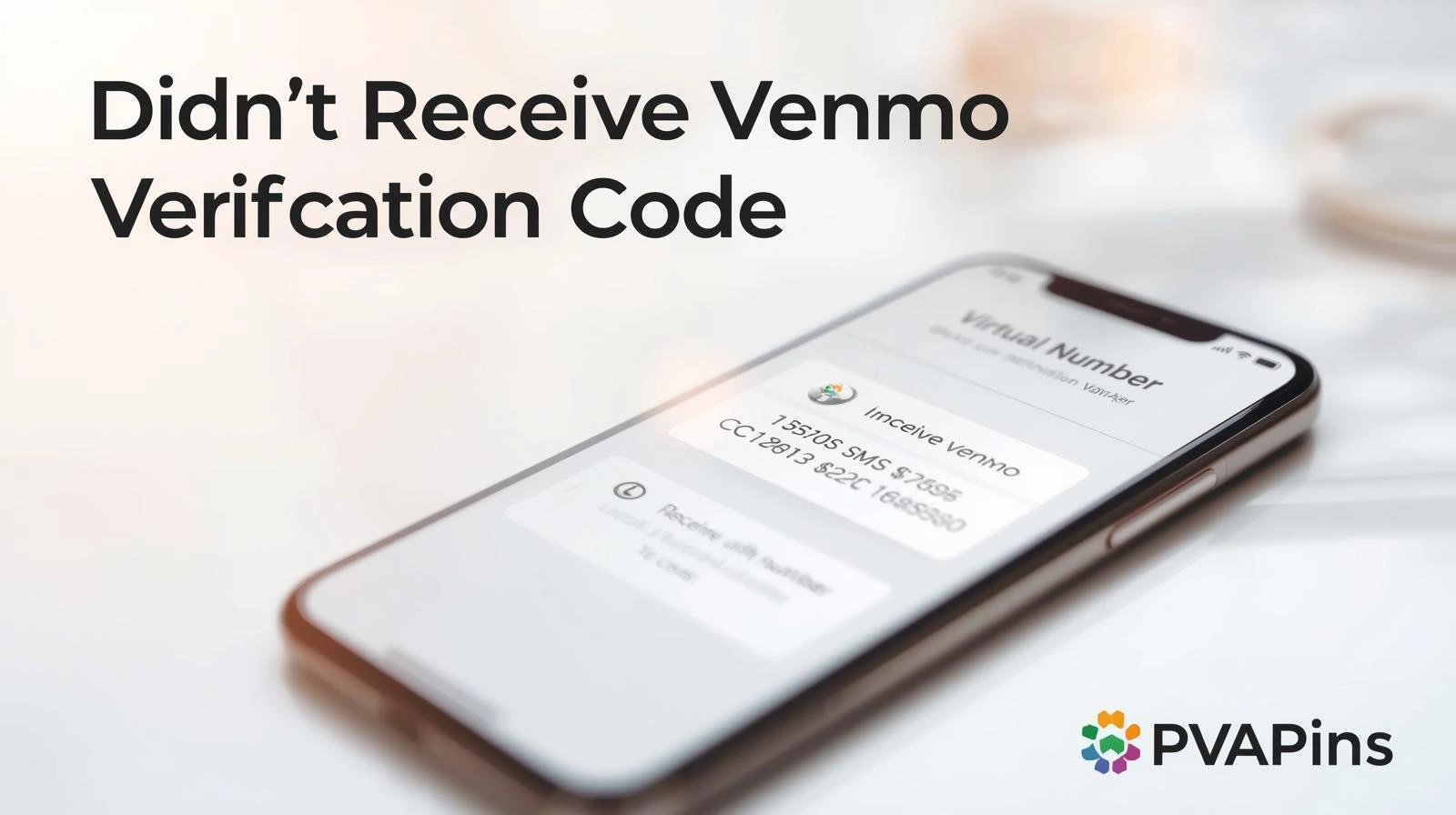 Phone showing missing Venmo verification code during login