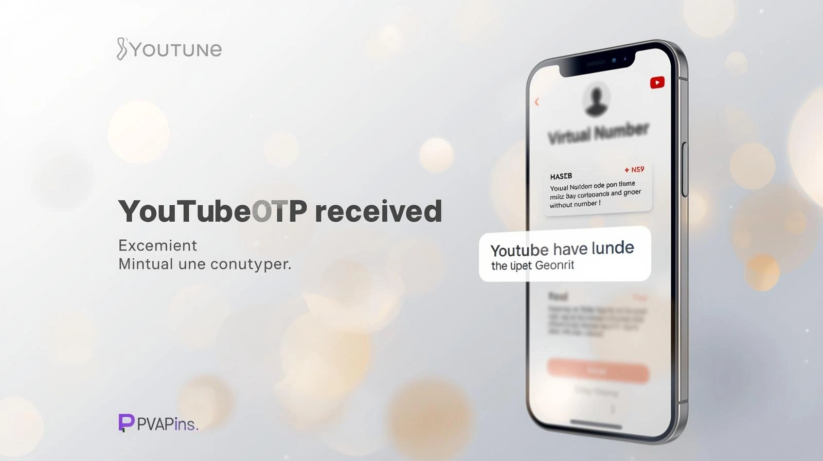 Smartphone screen showing missing YouTube OTP during account sign-in process