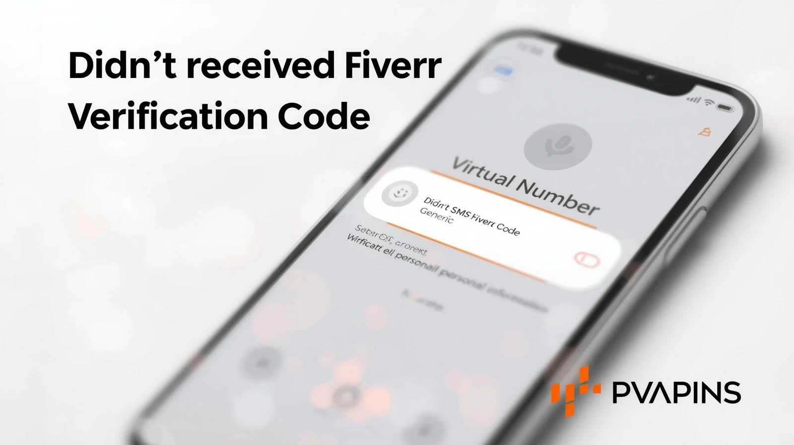 Smartphone with empty inbox while waiting for Fiverr SMS verification code