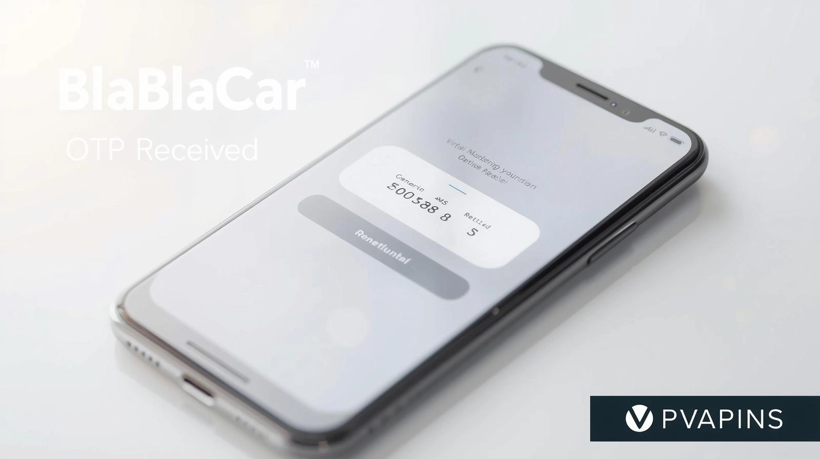 User checking a phone for a missing BlaBlaCar OTP verification code message.